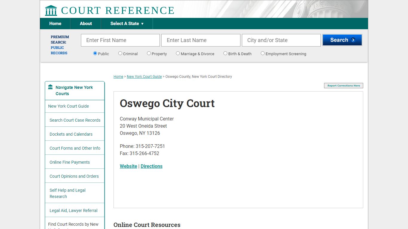 Oswego City Court